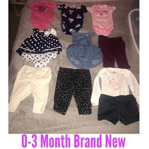 NEW Babygirl 0-3 months Clothes